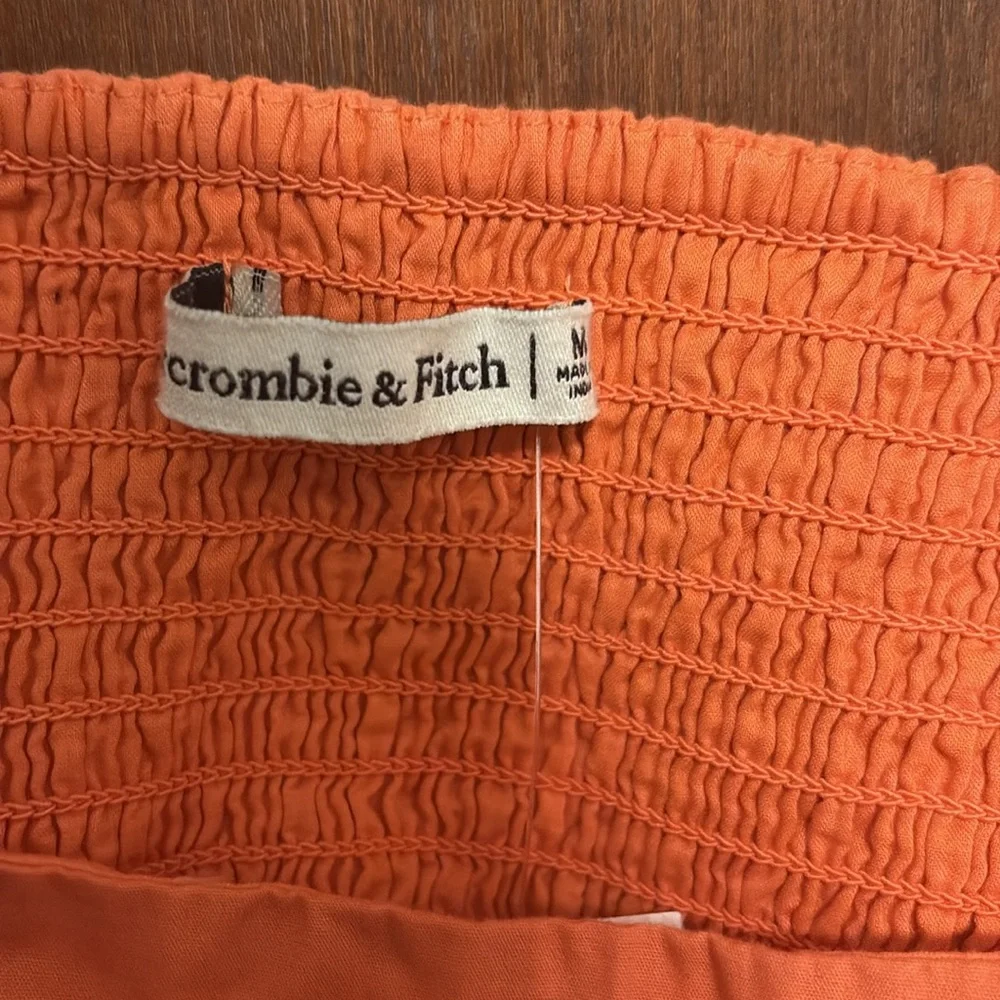 NWT Abercrombie & Fitch Dipped Drop Waist Cutout Maxi Dress - Picture 7 of 16